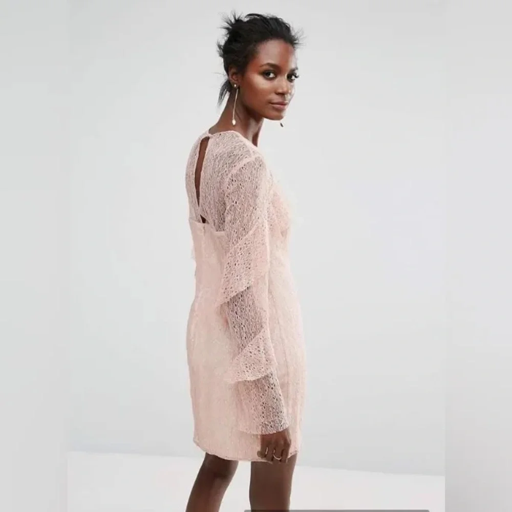 KEEPSAKE the Label Blush Lace Long Sleeve Dress - Picture 5 of 6